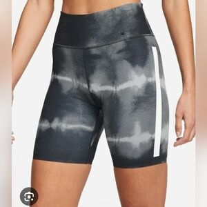 Nike One Luxe Mid Rise Printed Training Shorts Size Small